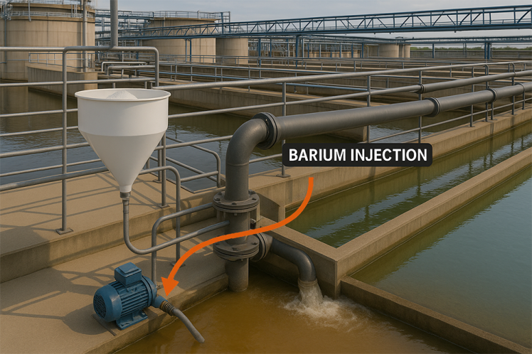 Barite: Engineering nature for clean water
